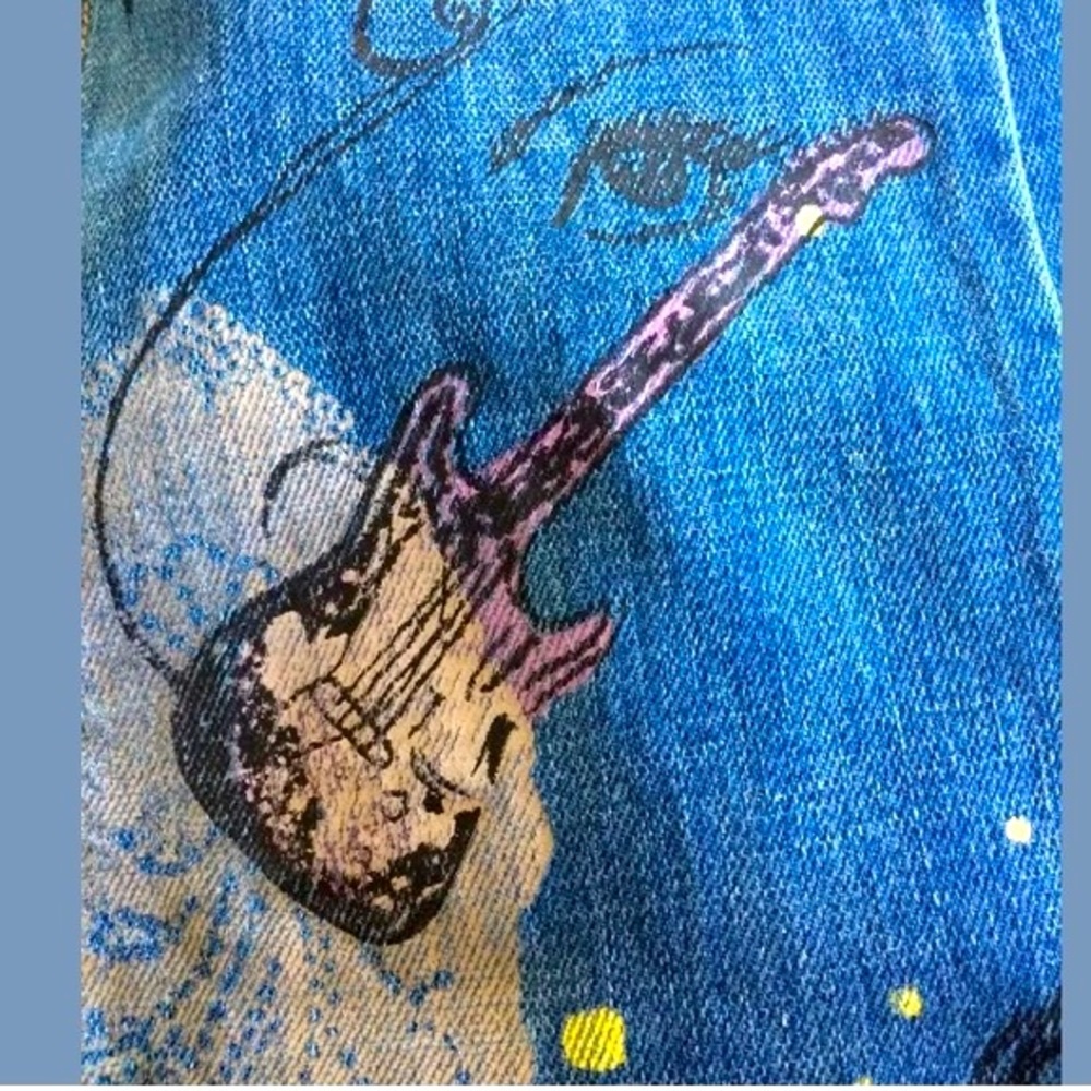 Custom Hand Painted Vintage Wearable Art Jeans Fun